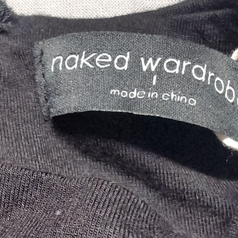 NWT Naked Wardrobe Womens Sleek Sleeveless Black Midi Dress‎ Shapewear Size L - Picture 6 of 7